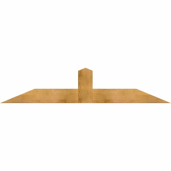 Ekena Millwork Portland Rough Sawn Timber Gable Bracket, Western Red Cedar, 72"W x 15"H x 6"D x 6"F, 5/12 Pitch GBW072X15X0606POR00RWR - main